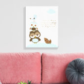 子供部屋男の赤ちゃんアート – 私は永遠にあなたを愛する キャンバスプリント (インサイチュ (リビング))