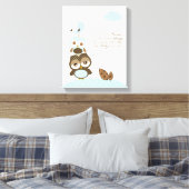 子供部屋男の赤ちゃんアート – 私は永遠にあなたを愛する キャンバスプリント (インサイチュ (寝室))