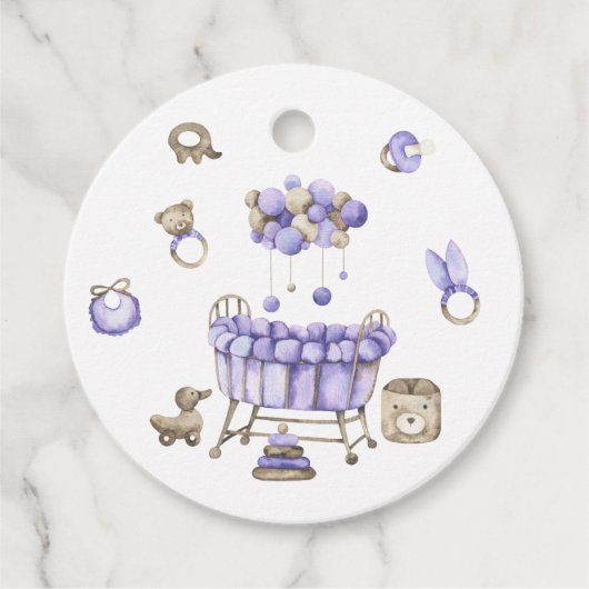 子供部屋男女兼用の赤ちゃん フェイバータグ (正面)