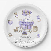 子供部屋男女兼用の赤ちゃん ペーパープレート (正面)