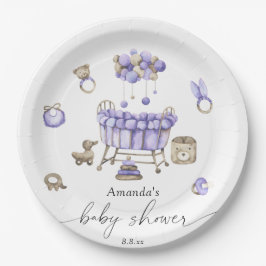 子供部屋男女兼用の赤ちゃん ペーパープレート