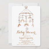 子供部屋男女兼用ベビーシャワー招待状 招待状 (正面)