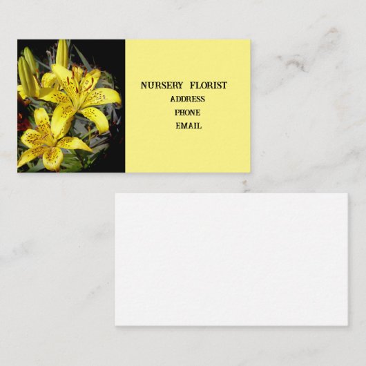 子供部屋花屋 名刺 (正面/裏面)