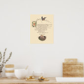 子供部屋詩byルイス・キャロル ポスター (キッチン)