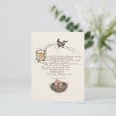 子供部屋詩byルイス・キャロル ポストカード (スタンド正面)