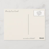 子供部屋詩byルイス・キャロル ポストカード (裏面)