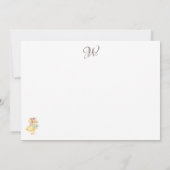 子供部屋農畜産赤ちゃんシャワー サンキューカード (裏面)