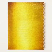 子供部屋金ゴールドユニコーンデザイングリッター魔法 プランナー手帳 (裏面)