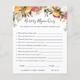 子供部屋韻クイズ |赤ちゃんシャワーゲーム