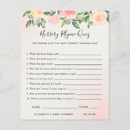 子供部屋韻クイズ |赤ちゃんシャワーゲーム