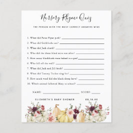 子供部屋韻クイズ |赤ちゃんシャワーゲーム