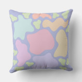 子供部屋 パステル アブストラクト シェイプ ネイキッド デザイン クッション (裏面)