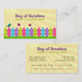 子供部屋/育児の名刺喜び 名刺 (正面/裏面)