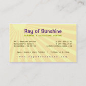 子供部屋/育児の名刺喜び 名刺 (裏面)