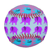 子供野球 – 象カラフルデザイン 野球ボール (正面)