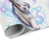 子供銀河系コレクションパピー、子猫、猫、バニー ラッピングペーパー (ロールコーナー)