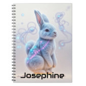 子供銀河系ブルーティントバニー ノートブック (正面)