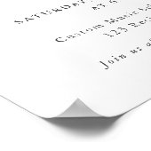 子供音楽コンサートクリスマスキュート雪だるま ポスター (角)