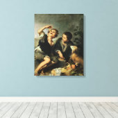 子供食べ物のパイ, 1670-75 キャンバスプリント (インサイチュ (ウッドフロア))