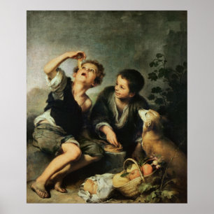 子供食べ物のパイ, 1670-75 ポスター
