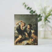 子供食べ物のパイ， 1670-75 ポストカード (スタンド正面)