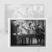 子供食べ物の子供。フランスc1941 ポストカード (正面/裏面)