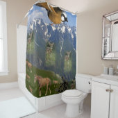 子供馬の鹿シャワーカーテン シャワーカーテン (インサイチュ)