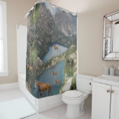 子供馬の鹿シャワーカーテン シャワーカーテン (インサイチュ)