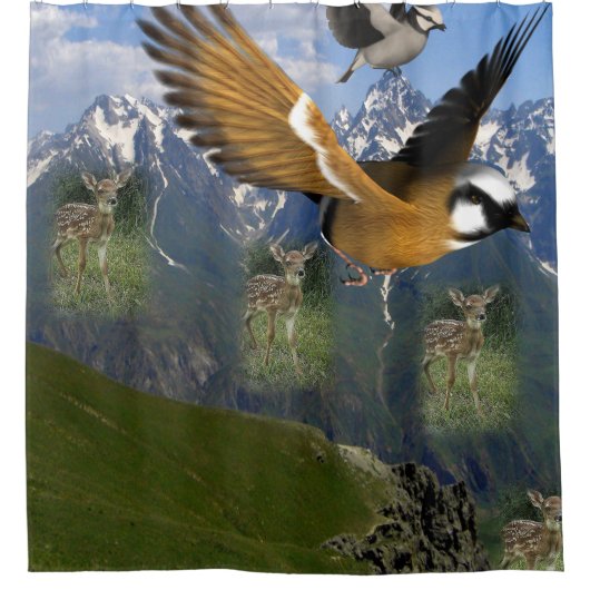 子供馬シャワーカーテン シャワーカーテン (正面)