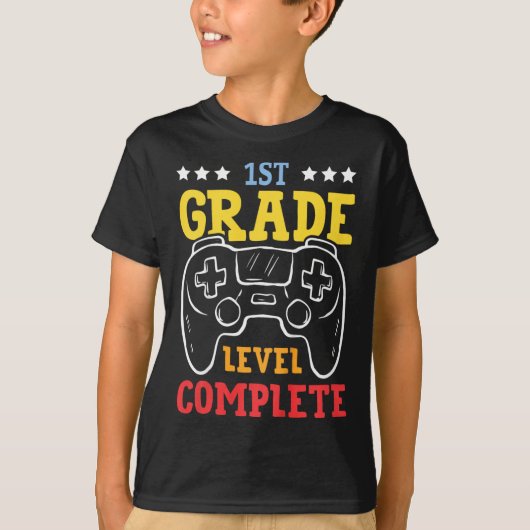 子供1年生レベル完了G学校の最終日 Tシャツ (正面)
