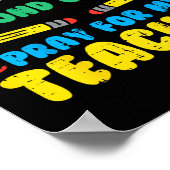 子供1日2年生2年生祈おもしろいバックシュオ ポスター (角)