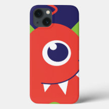 子供1目のエイリアンオレンジのipadケース