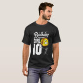 子供10歳ソフトボール誕生日パーティーテーマ10T Tシャツ (正面フル)