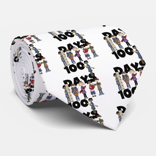 子供100日の学校のTシャツおよびギフト ネクタイ (ロール)