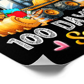 子供100日の学校建築車Toddl ポスター (角)