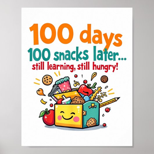 子供100日100スナック学校の100日後 ポスター (正面)