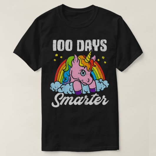 子供100頭が切れる日ユニコーン学校の100日目 Tシャツ (デザイン正面)