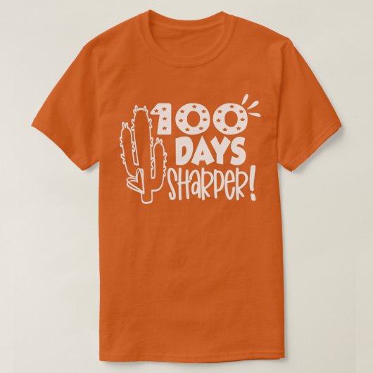 子供100th日の学校100の日シャッパーサボテン tシャツ (デザイン正面)