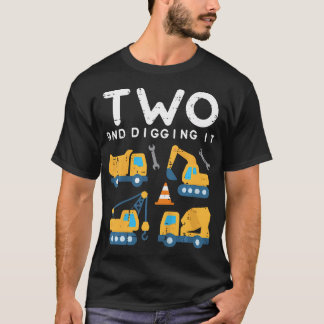 子供2と掘るIt建築トラック2nd Bi Tシャツ