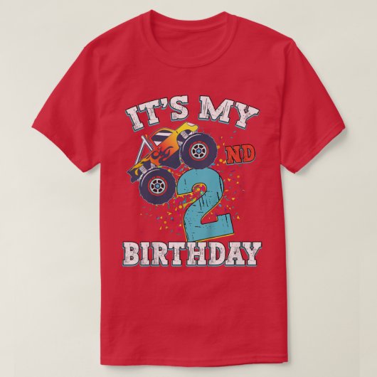 子供2歳の男の子ガール私の2歳の誕生日の月 Tシャツ (デザイン正面)