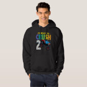 子供2歳2歳の誕生日モンスタートラック私はR パーカ (正面フル)