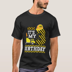 子供3歳の男の子私の3歳の誕生日の構造 Tシャツ