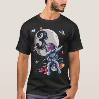子供3歳の誕生日男の子の宇宙飛行士ギフトスパ Tシャツ