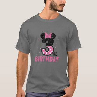 子供3歳の誕生日3歳の女の子のための日 Tシャツ