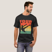 子供4歳の誕生日の男の子の女の子4歳のフットバル Tシャツ (正面フル)