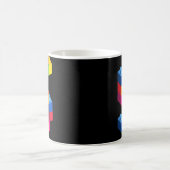 子供5年古い建物ブロック誕生日レンガ5 コーヒーマグカップ (中央)