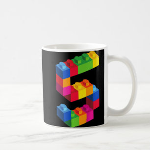 子供5年古い建物ブロック誕生日レンガ5 コーヒーマグカップ