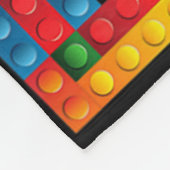 子供5年古い建物ブロック誕生日レンガ5t フリースブランケット (角)