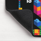 子供5年古い建物ブロック誕生日レンガ5t マウスパッド (コーナー)