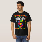 子供5年古い建物ブロック誕生日レンガ5t tシャツ (正面フル)